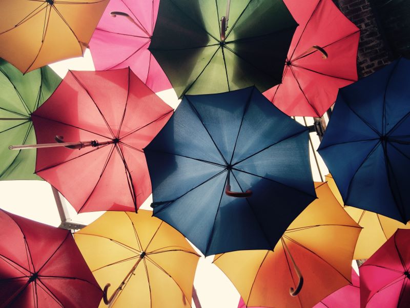 colorful umbrellas