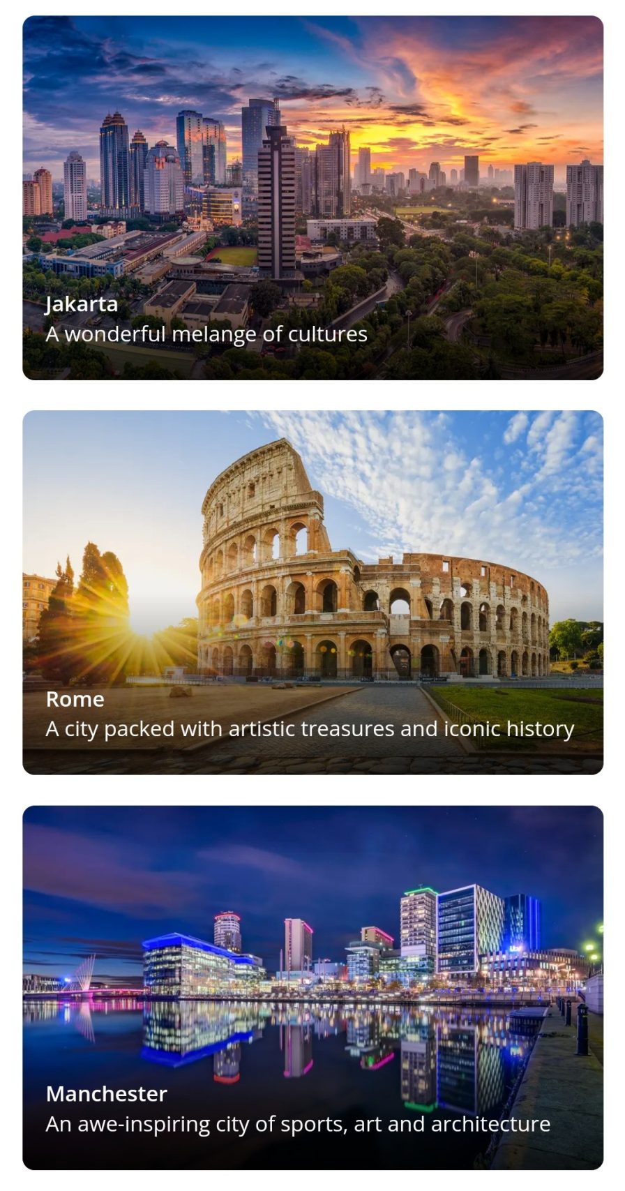 City guides homepage 1