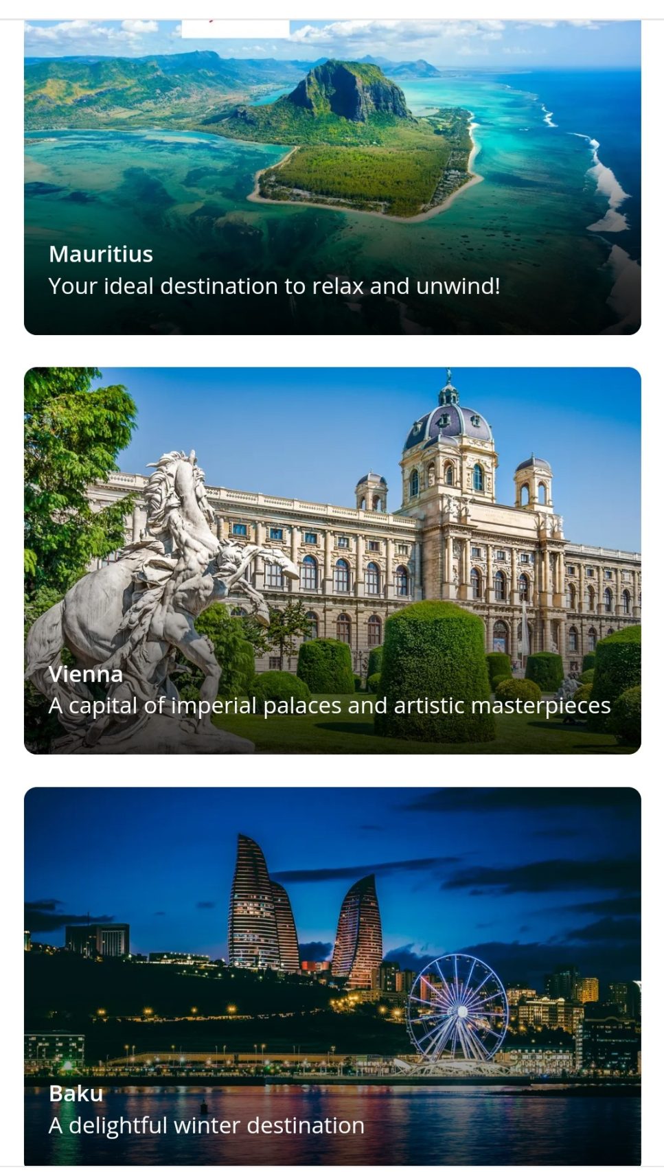 City guides homepage 1