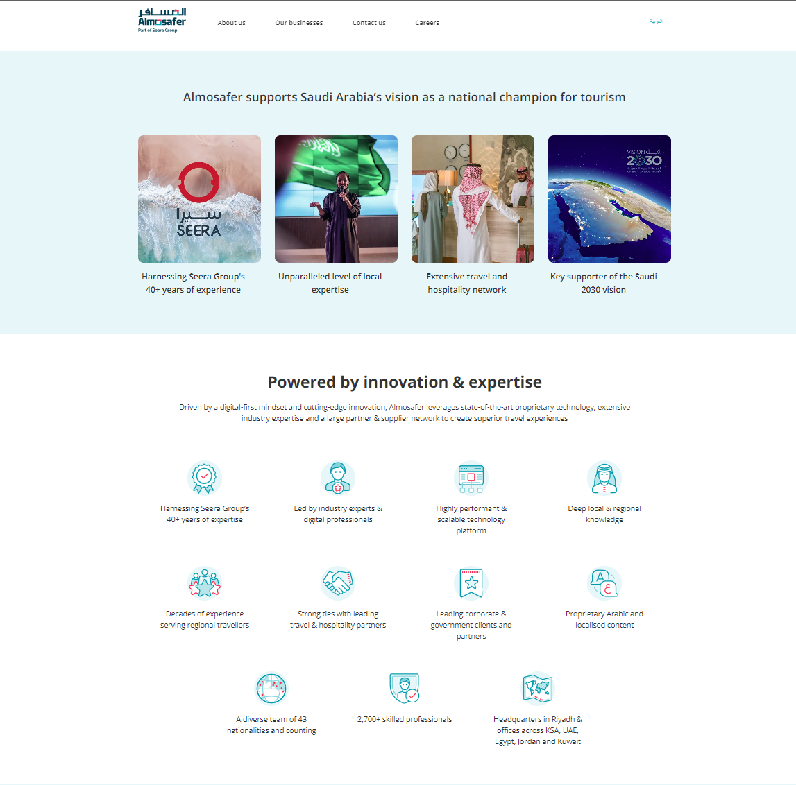 Almosafer highlights and benefits