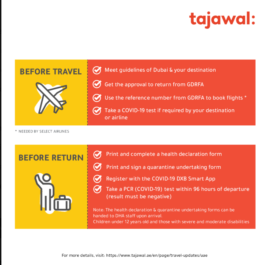 tajawal Dubai travel advisory 2